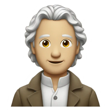 homme blanc qui lève les yeux au ciel sticker