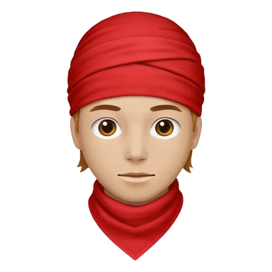 Red neck-bandana  sticker