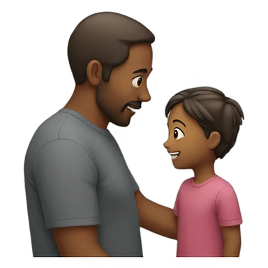 talking with child sticker
