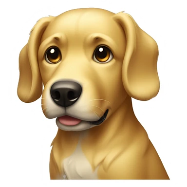 a Golden dog with the number 912 sticker