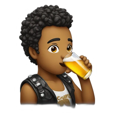 kiss singer beer sticker