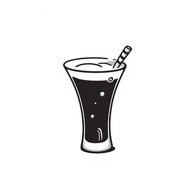 vaso de calimocho hand drawn doodle sticker