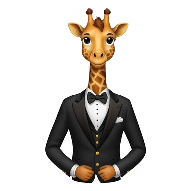 giraffe in Formal Attire sticker