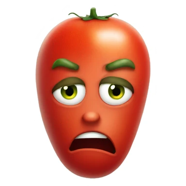 Disgusted tomato sticker