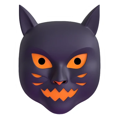 halloween mask sticker