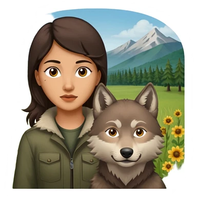 Mach mir chechen mit wolf sticker