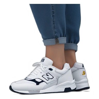 New Balance 530 blanche sticker