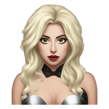 Lady gaga Harley Queen cheveux blond sticker