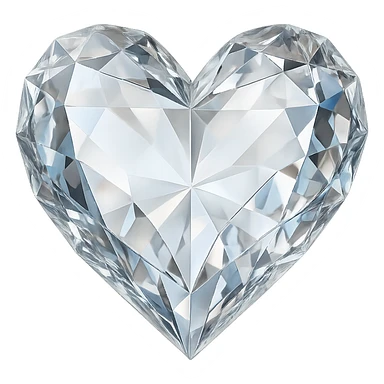 
Crystal heart,  remove background sticker