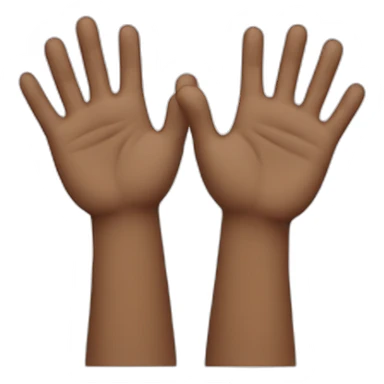 Two Raising hands sticker