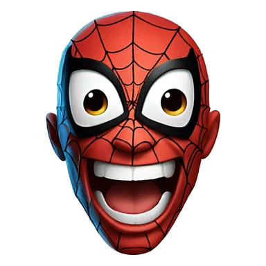 Spider-Man laughing sticker