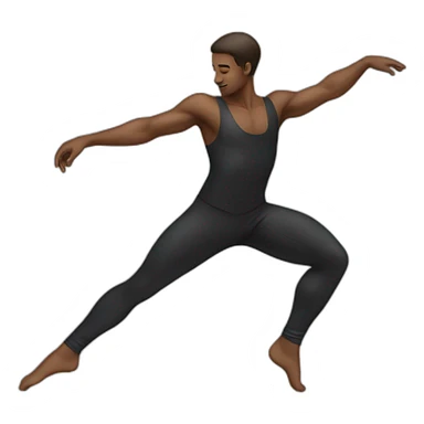 Dancer man sticker