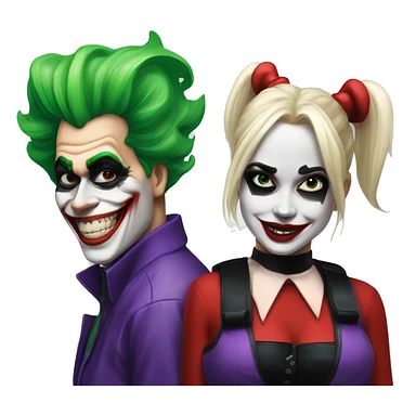 Joker and Harley quinn sticker