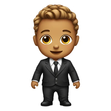 baby in a suit sticker