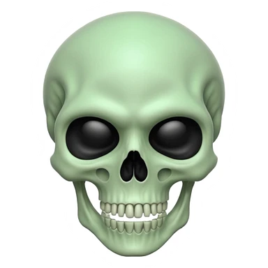 Alien skull sticker