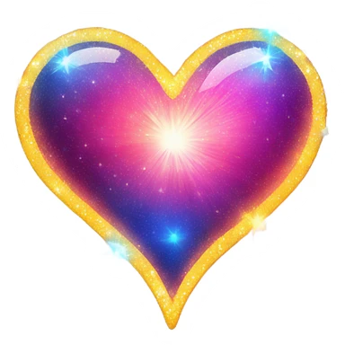 Magical heart sticker