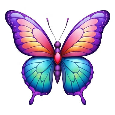 heart butterfly sticker