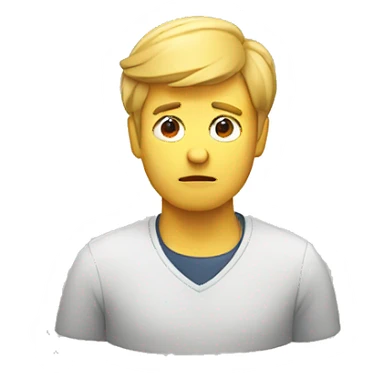 man dividing his attention and focus sticker