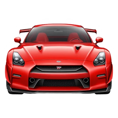 GTR turbinado vermelha sticker