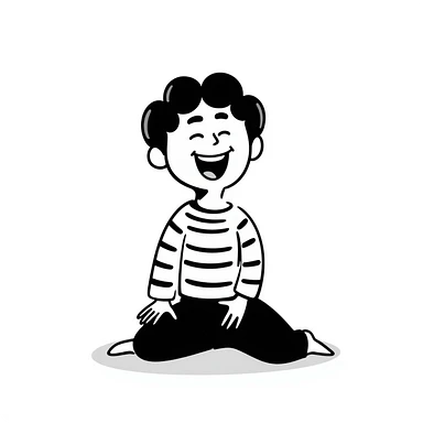 laughing baby sticker