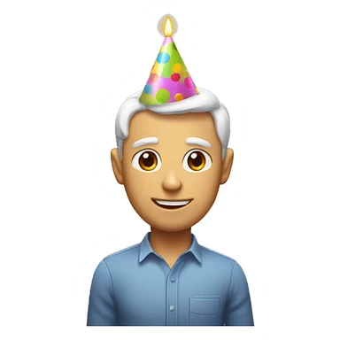 Birthday present with party pooper sticker