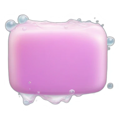 bar of soap covering in bubbles sticker