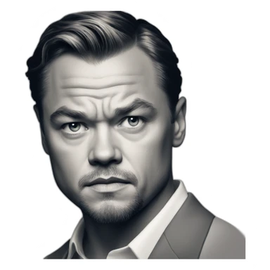 leonardo di caprio serious sticker