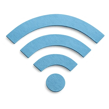 blue line paper craft style sticker