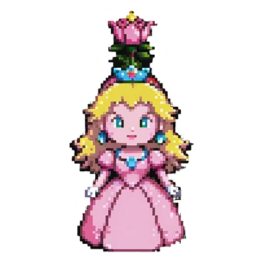 Princess Peach from Mario Bros sticker