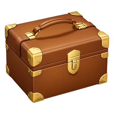 Brown makeup box. sticker