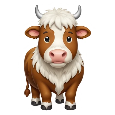 Scottish cow  sticker
