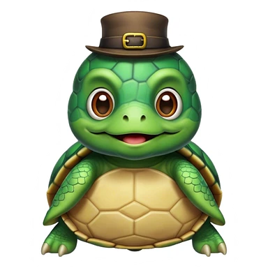Turtle with beard sticker