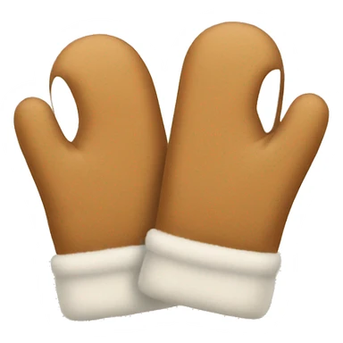 tan mittens sticker