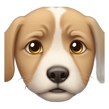 crying puppy eyes sticker