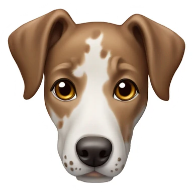 brown fawn and white Catahoula leopard dog sticker