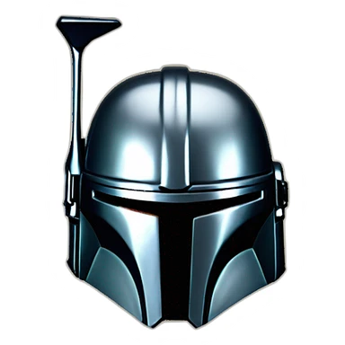 mandalorian shinny helmet sticker