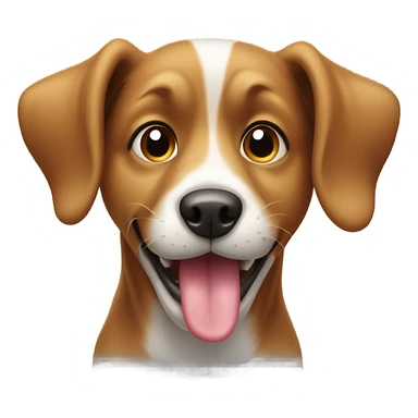 Dog blowing a kiss sticker