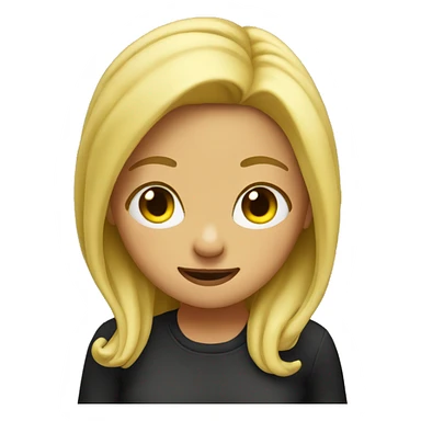 dab blonde girl  sticker