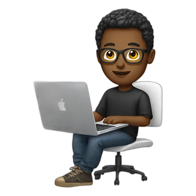 Designer with Macbook sticker