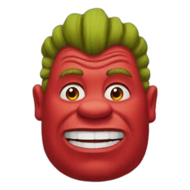 red-shrek sticker