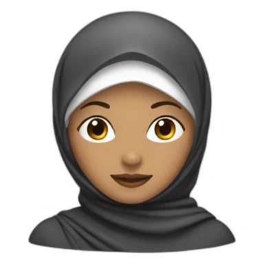 Woman with hijab sticker