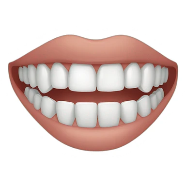 White teeth sticker