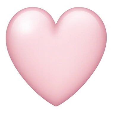 light pink heart emoji sticker