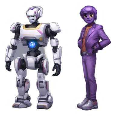 mecha Funtime freddy and bon bon sticker