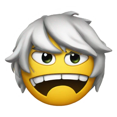 emoji with angry symbol on head sticker