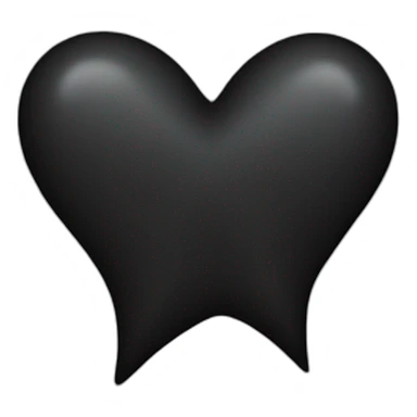 black heart and star sticker