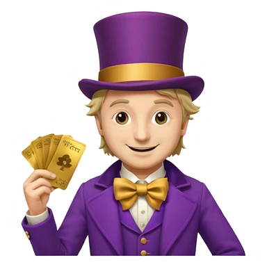 Un emojin de Wonka  sticker