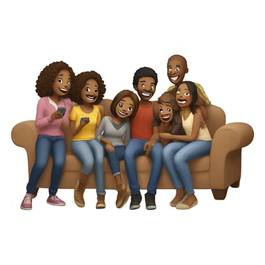 happy moment with friends indoors sticker