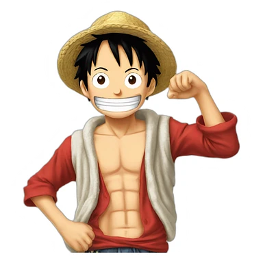 luffy simson sticker