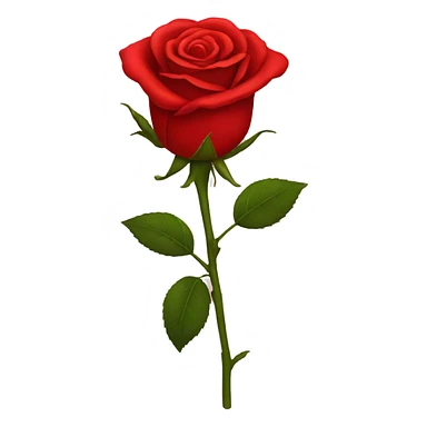 red rose sticker